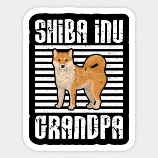 Shiba Inu Grandpa Proud Dogs Sticker